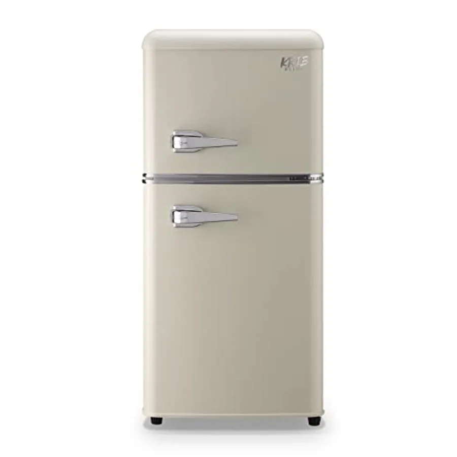 

3.5 Cu.Ft Compact Refrigerator Mini Fridge with Freezer 7 Level Adjustable Thermostat Removable Shelves Small Refrigerator for