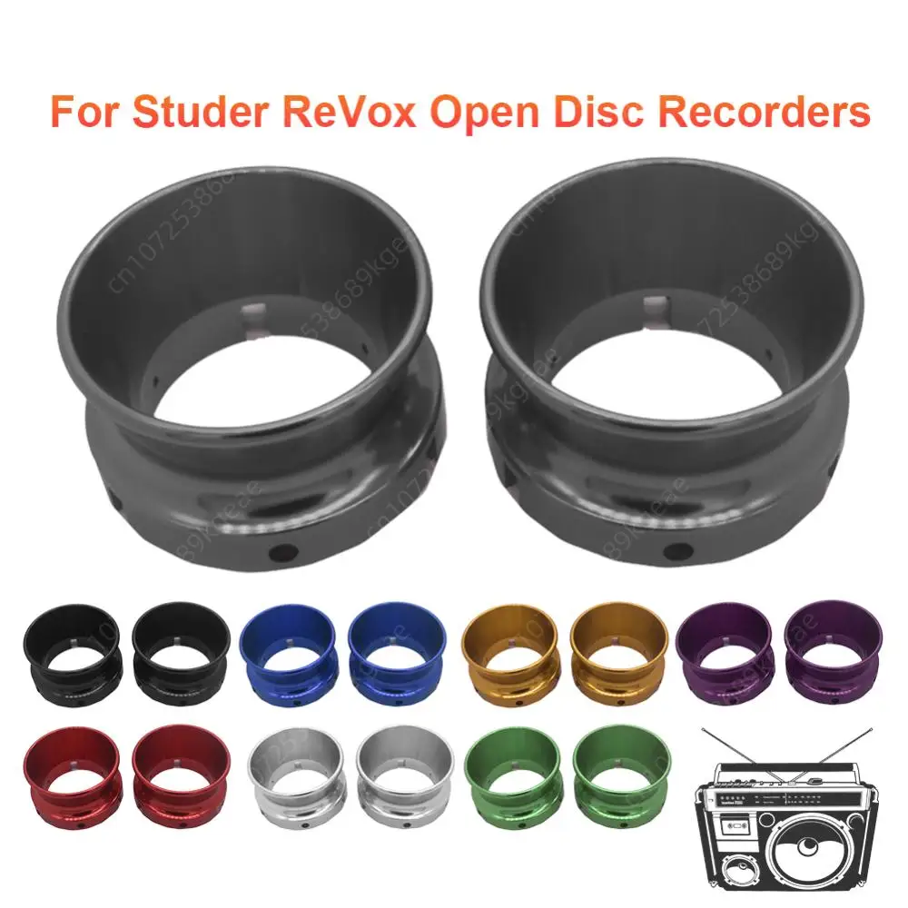 1 Paar 10 Zoll Aluminium becher Aluminium Nab Hub Adapter Rolle Tape Recorder Nab Hub Adapter für