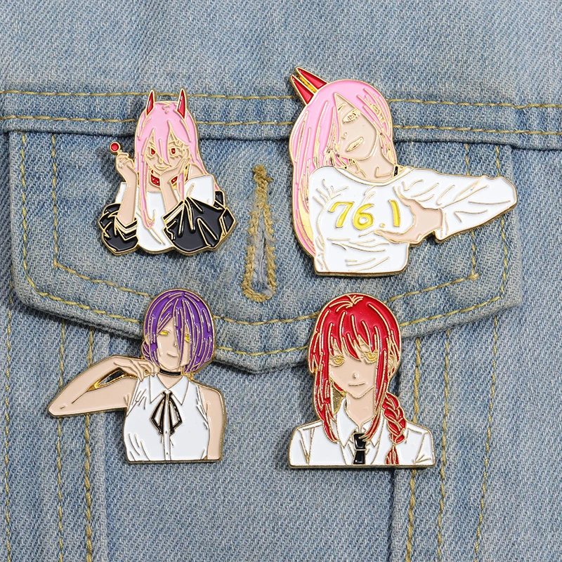 Science Fiction Cartoon Anime ZERO TWO Enamel Pins Pink Hair Girl ICHIGO Alloy Brooch Badge Trendy Cute Lapel Jewelry Gifts