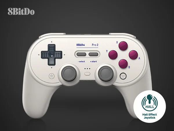 8Bitdo Pro2 Bluetooth Game Controller Wireless Gamepad mit Hall-Effekt für Nintendo Switch, PC, Macos, Android,Steam, Himbeer Pi – Detail 1