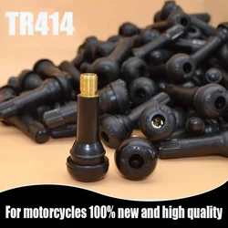 4/8/16Pcs Universal TR414 Snap-in Car Wheel Tyre Tubeless Tire Valve Black Rubber Stems Dust Caps Wheels Tires Parts Valve Caps