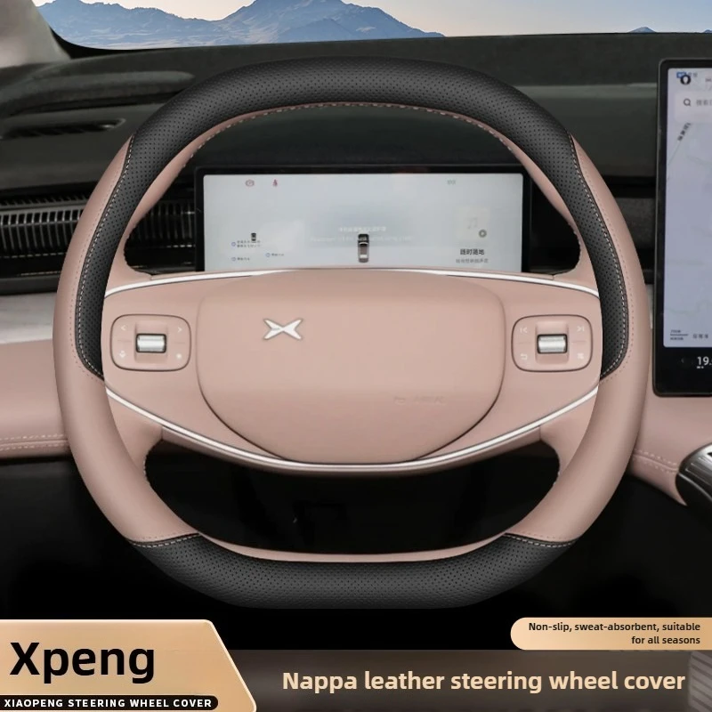 

Leather Car Steering Wheel Cover for Xpeng G6 G9 X9 Pro Max 2024 2025 Accessories