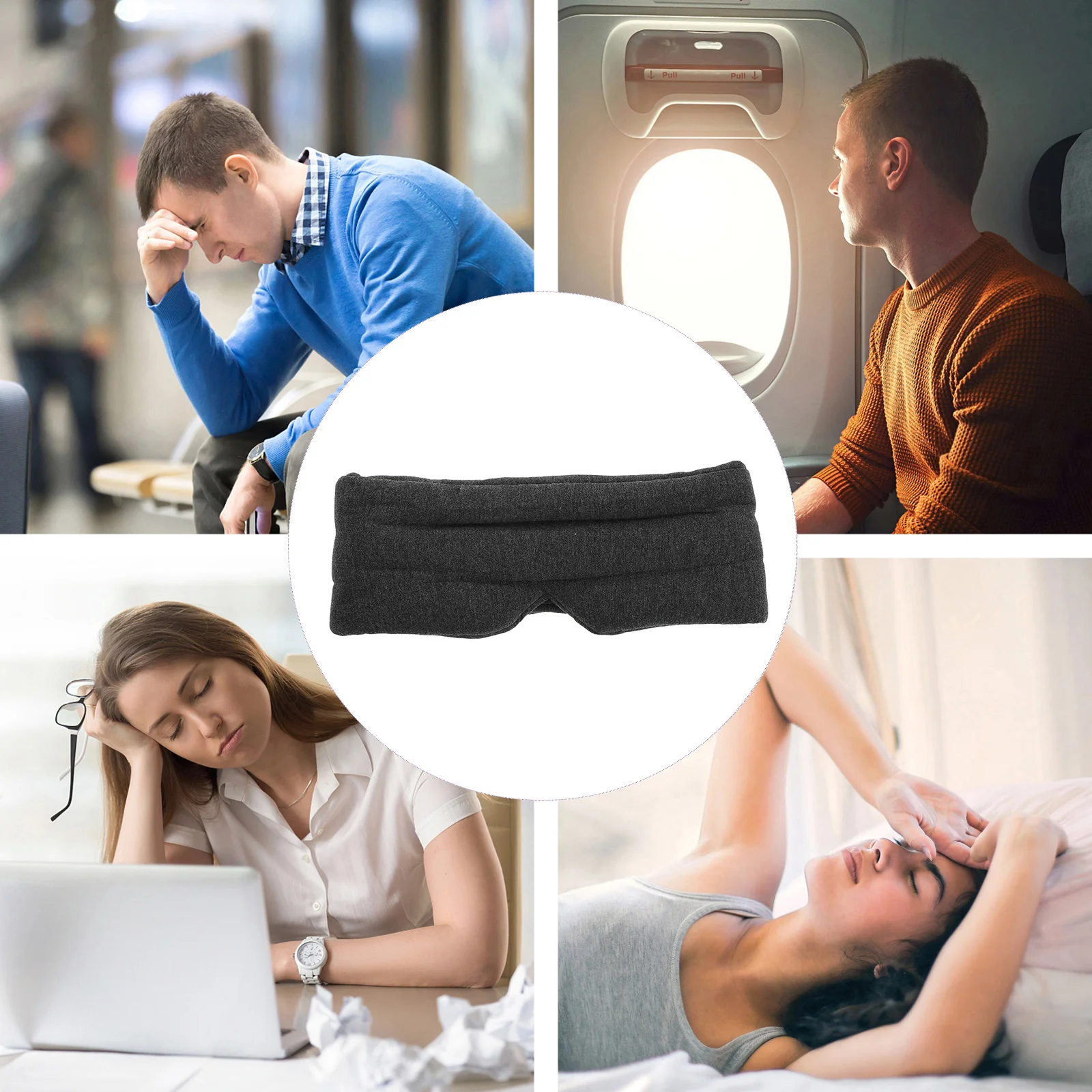 Goggles Sleep Eye Cover Sleeping Mask High Speed Rail Household Portable Eye-Shade Modal Cotton Shading Blindfold Travel