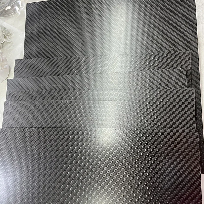 0.5-5MM 400X500 MM 3K Plain Matte Glossy Carbon Plate Panel Sheets High Composite Hardness Material Anti-UV Carbon Fiber Board