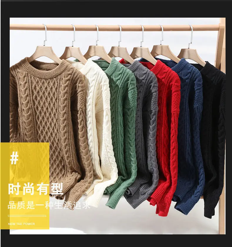 Neuer Herren-Strickpullover für Herbst und Winter, Weihnachtlicher Roter Pullover, Warmer Karo-Pullover für Studenten, Lässige Herrenjacke, Weiches, Warmes, Mehrschichtiges Oberteil – Detail 4