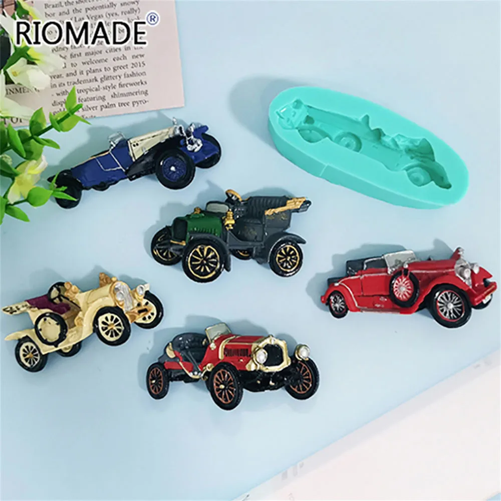 10 Style Vintage Car Silicone Fondant Molds Cake Decorating Tools Chocolate Polymer Clay Sugar Craft Kitchen Baking Mould