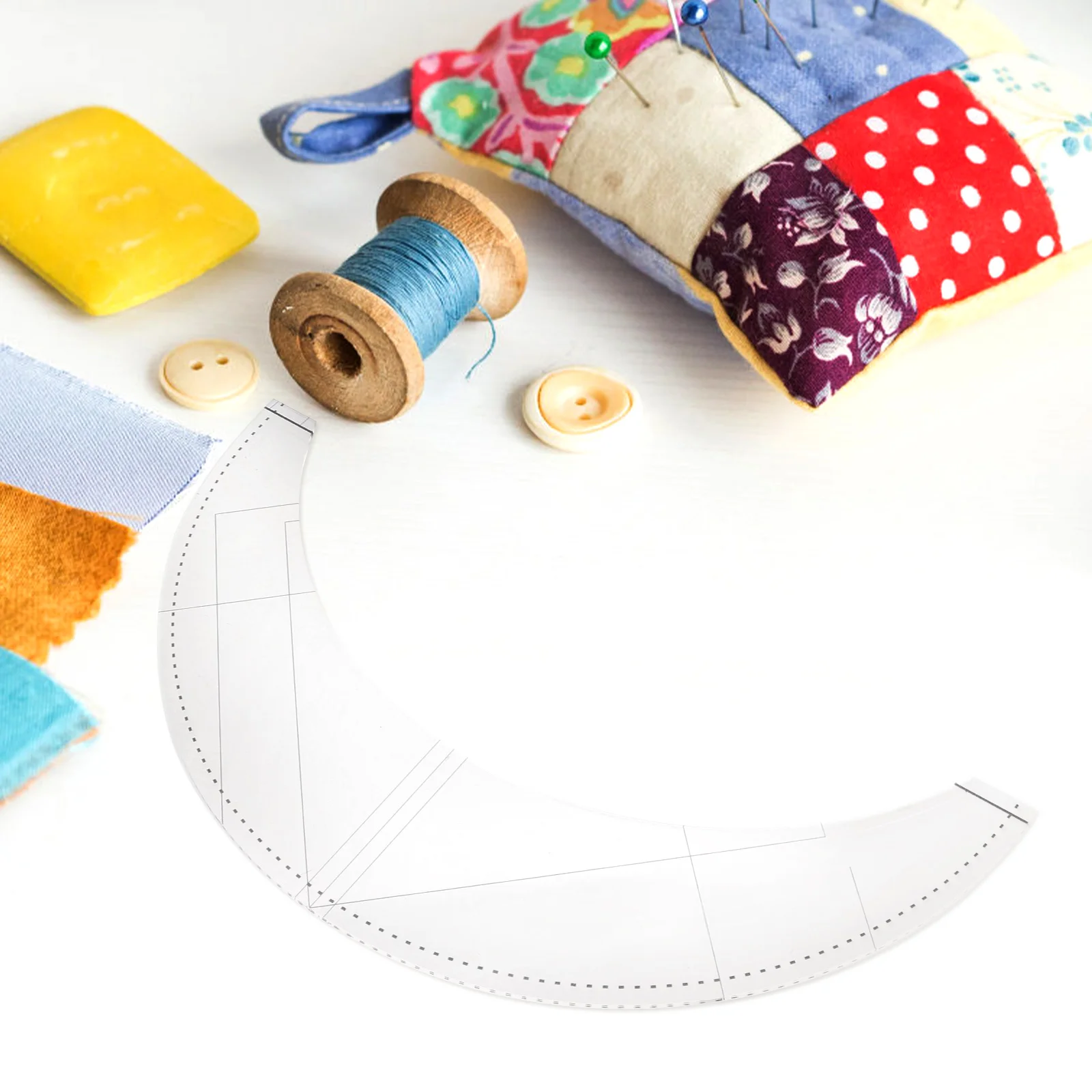 

1Pcs Multifunctional Cutting Ruler Patchwork Ruler Sewing Ruler Quilting Ruler Fabric Supplies