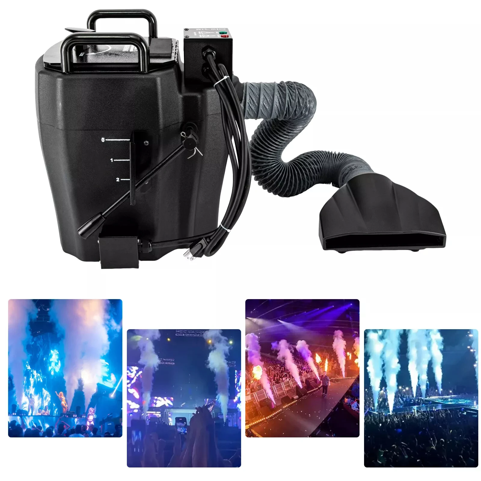 3500W Dry Ice Fog Machine with Low Lying Smoke Effect for DJ & Wedding Stage