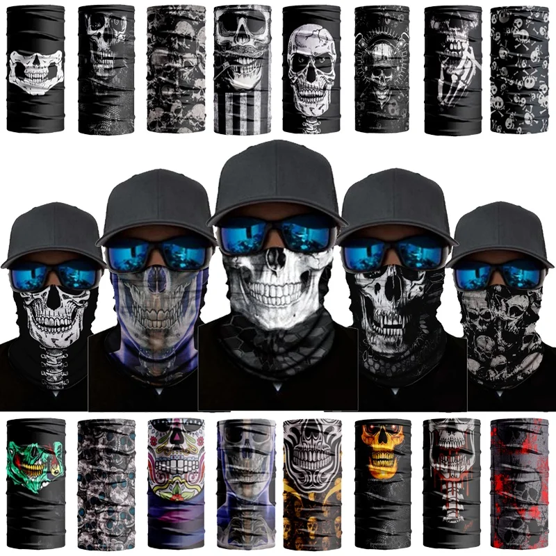 Skull Bandana Cap Toca Skull Face Mask Ninja Biker Motorcycle Parts Cycling Balaclava