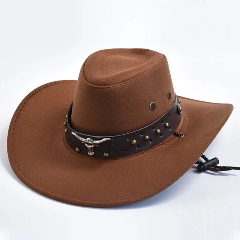 New Western Style Cowboy Hat For Men And Women Retro Wide Brimmed Gentleman's Hat Cowgirl Jazz Hat Summer Fashionable Sun Hats image 3