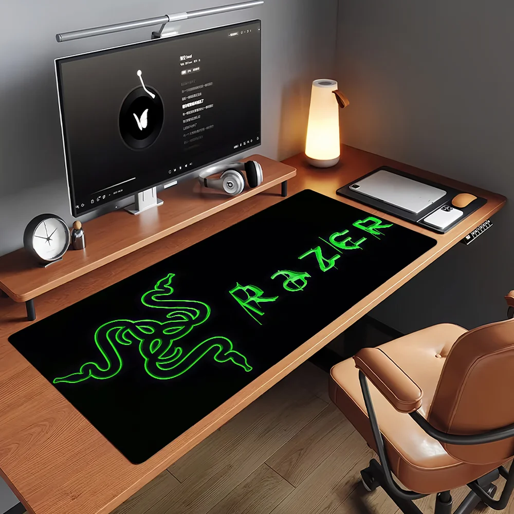 Brand R-RAZER Logo  Mouse Pad Non-slip Rubber Computer Mat Gamer Balance Decoracion Deskmat Laptop Office Large view 3