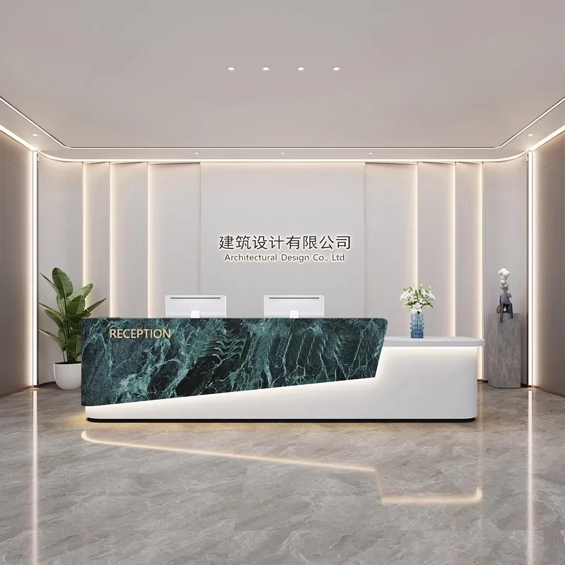 

Arcuate Top Эстетическая домашняя стойка Композиция магазина Набор столов Черный письменный стол для спальни Мобильная стойка регистрации Nas Frontdesk