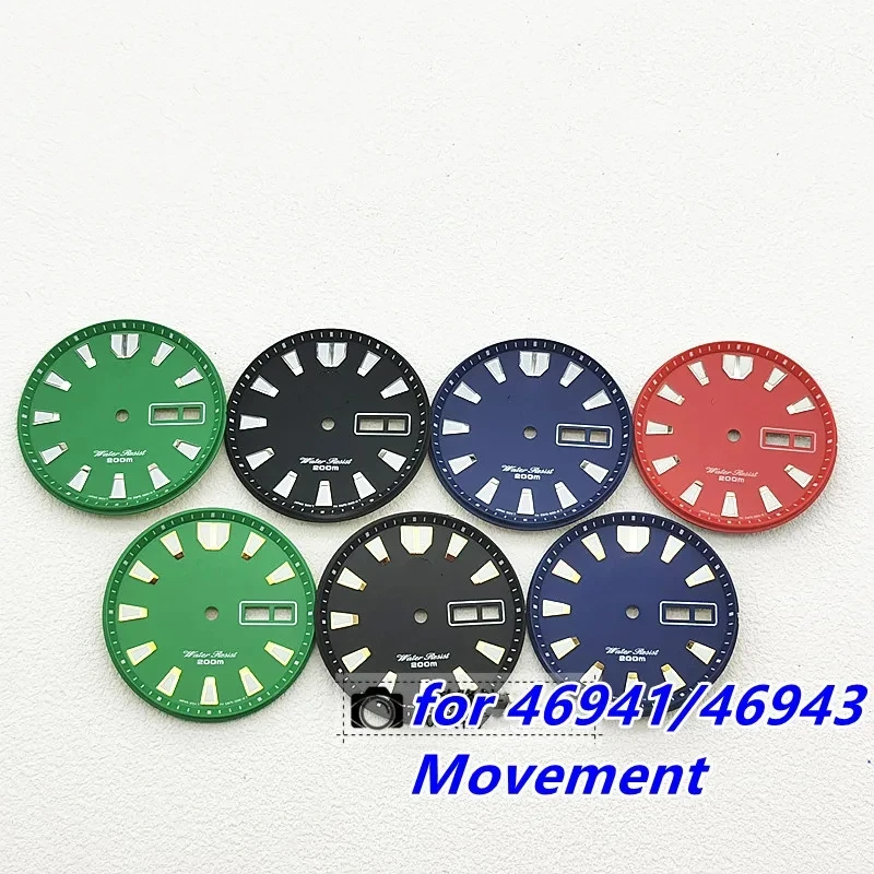 New 32mm Retrofit Watch Dial Assemble Watch Luminous O Dial Surface for 46941/46943 Movement Watch Accessories Repair Parts