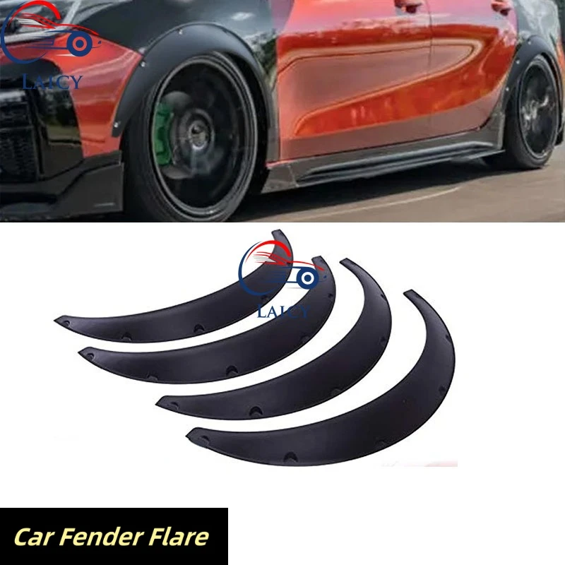 

4 шт. для Kia Forte K5, расширители автомобильных крыльев, колесная арка, очень широкий корпус, гибкий брызговик, брызговик, черный