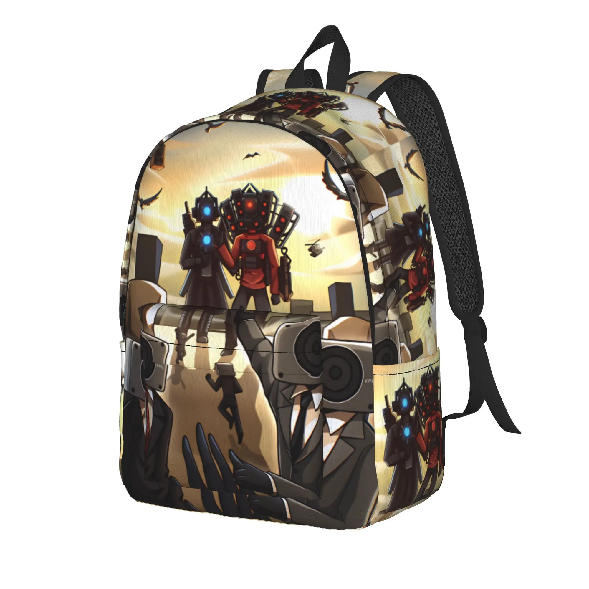 Skibidi Toilet Speakerman Backpack  Aesthetic Backpacks Women Men Travel Pattern School Bags Custom Rucksack