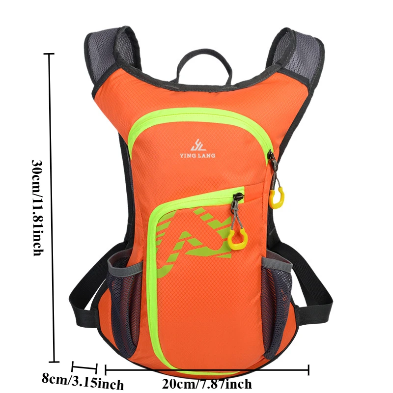 Zaino da equitazione piccolo Borsa a tracolla per sport all'aria aperta Viaggio multifunzionale Alpinismo Escursionismo Corsa Borse d'acqua da fondo
