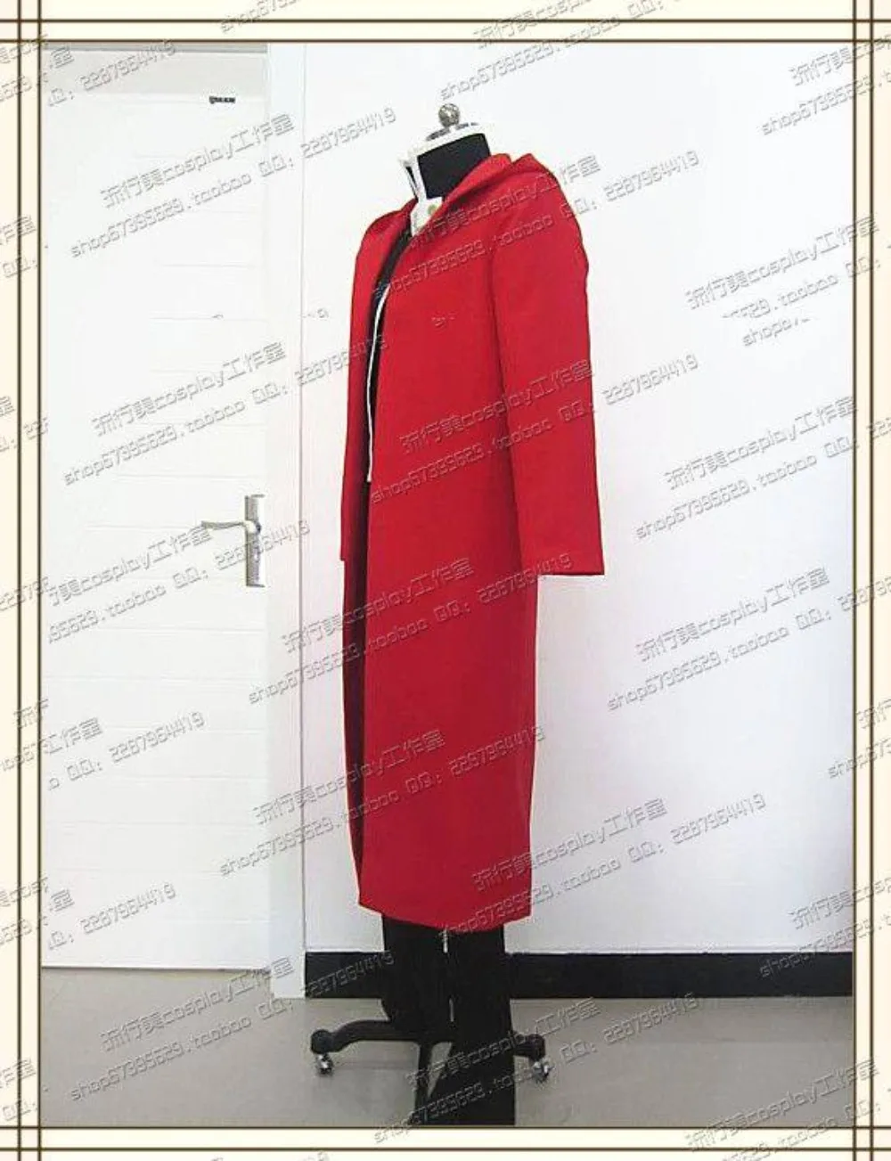 

Alchemist Edward Elric Cosplay Men's and Women's Clothing Black Suit Red Cape, Windbreaker Men's Boy Full Halloween Party Set