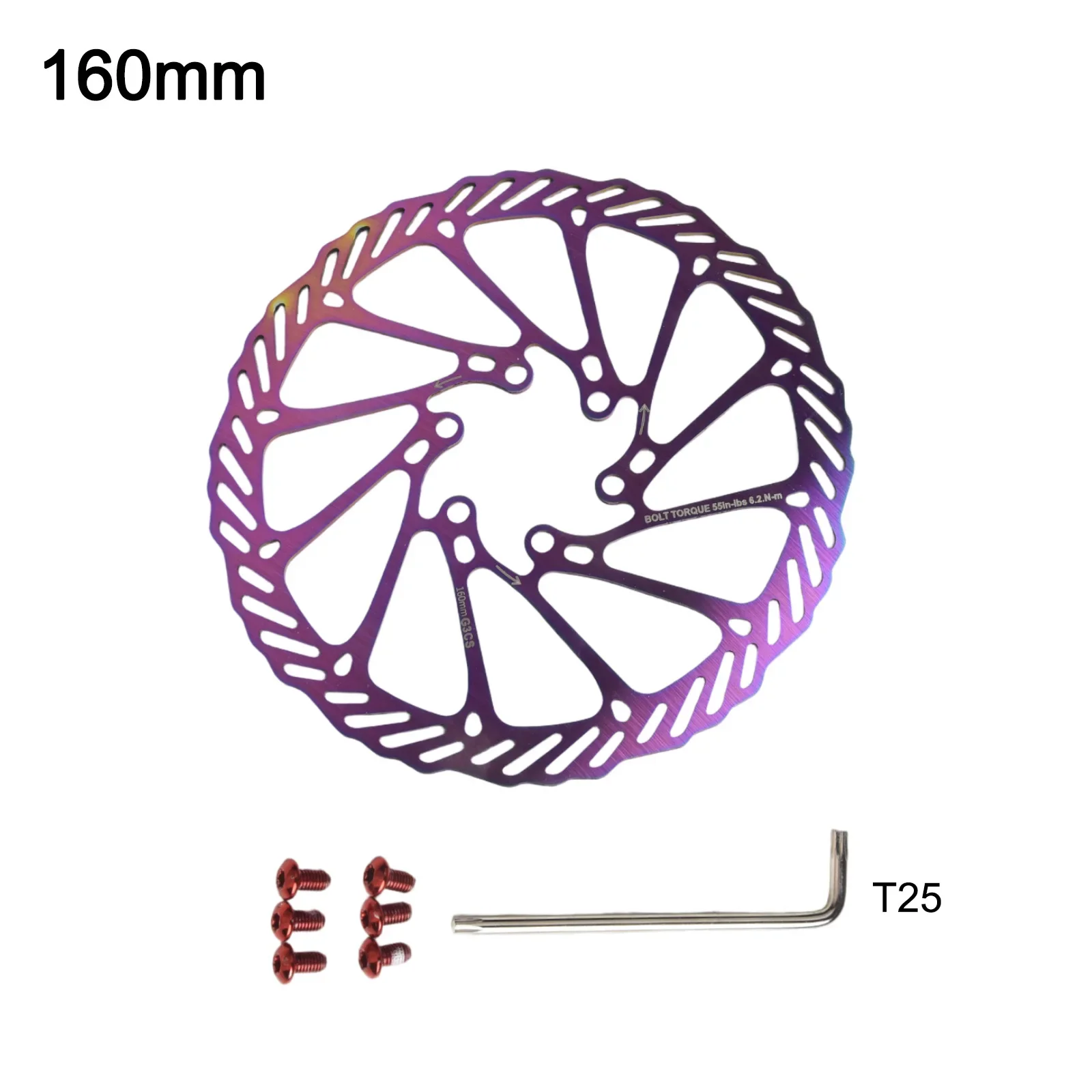 

Lightweight Stainless Steel Disc Brake for ROTOR G3 Available in 160/180/203mm with Necessary Mounting Hardware