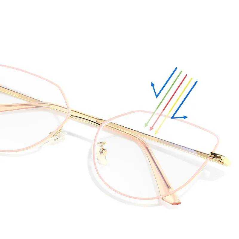Cat Eye Flip on Sunglasses Women Anti Blue Light Glasses Frames Polarized Magnetic Clip Ladies Fashion Computer Eyeglasses 7002
