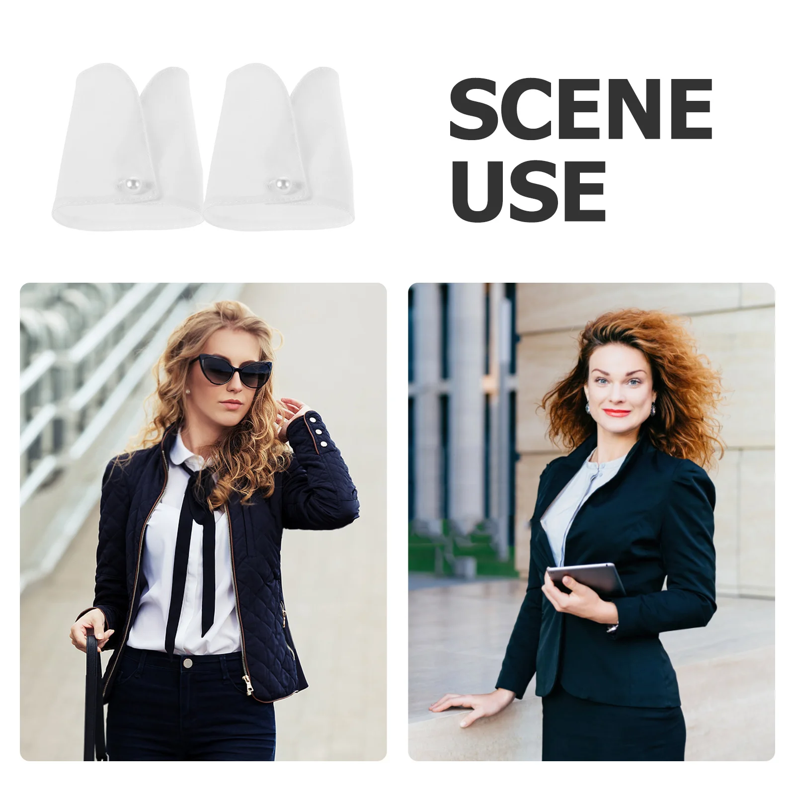 1 Pair Detachable Wrist Sleeves Polyester Cotton False Cuff For Blouses Shirts Coats Ruffle Sleeve Cuff Office Wear Hand Sleeves