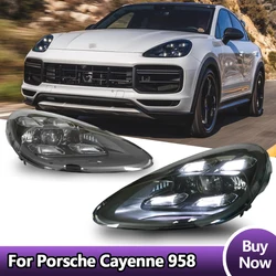 Car Lights For Porsche Cayenne Headlight 958.1 958.2 2011-2018 Upgrade 2023 LED Matrix headlights Projector Lens Headlamp