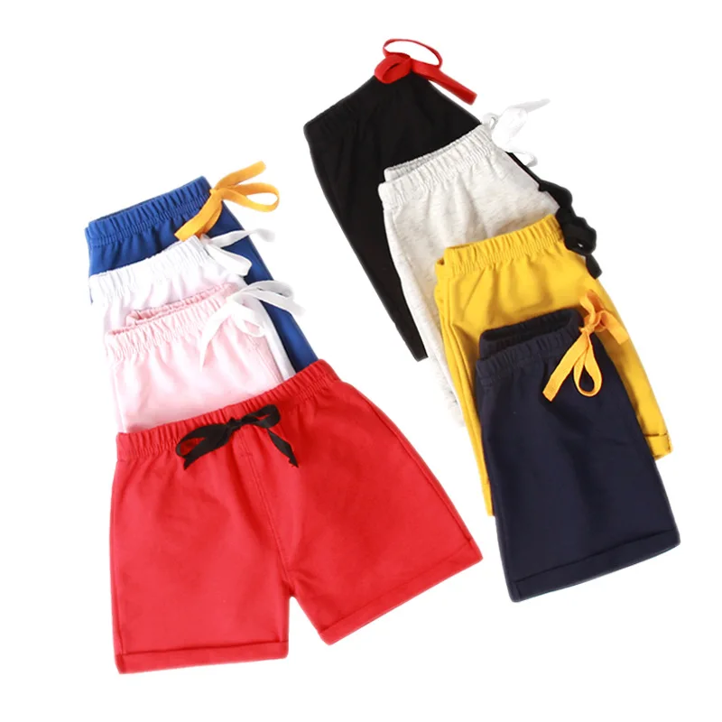 Summer Children's Short Pants Cotton Candy Color Boys Shorts Girls Bloomers Pants Kids Clothes for 1 to 7 Years