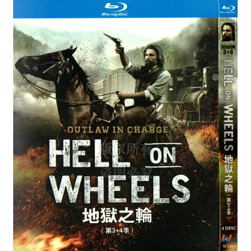 American Action Western Crime TV Series Hell's Wheel Seasons 1 to 5 BD Blu-ray High Definition 10 Disc Set