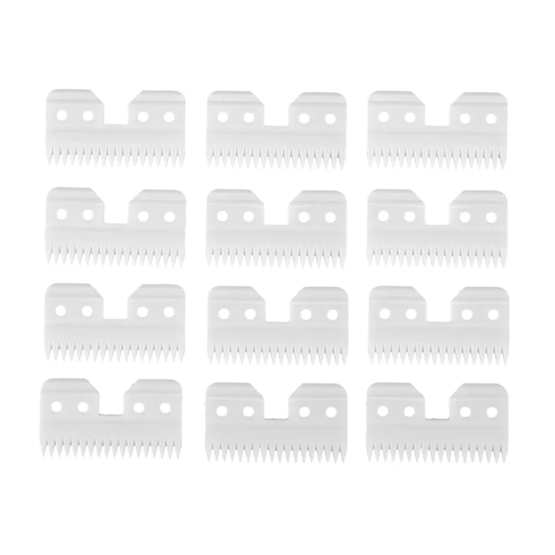 Hot New 12Pcs Replaceable Ceramic 18 Teeth Pet Ceramic Clipper Cutting Blade for Oster A5 Series
