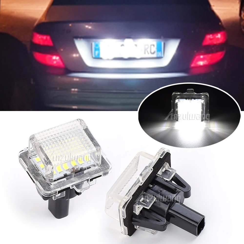 

For Benz W205 W216 W218 W212 W221 W222 W231 C117 W166 R172 LED License Plate Lights Number Plate Lamps