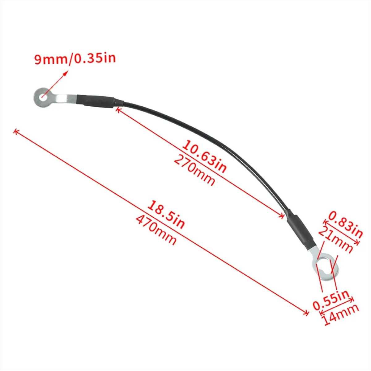 #76W (Black)Rear Tailgate Cables Lift Gate Support Straps for Chevy S10 GMC,Automotive Parts & Accessories