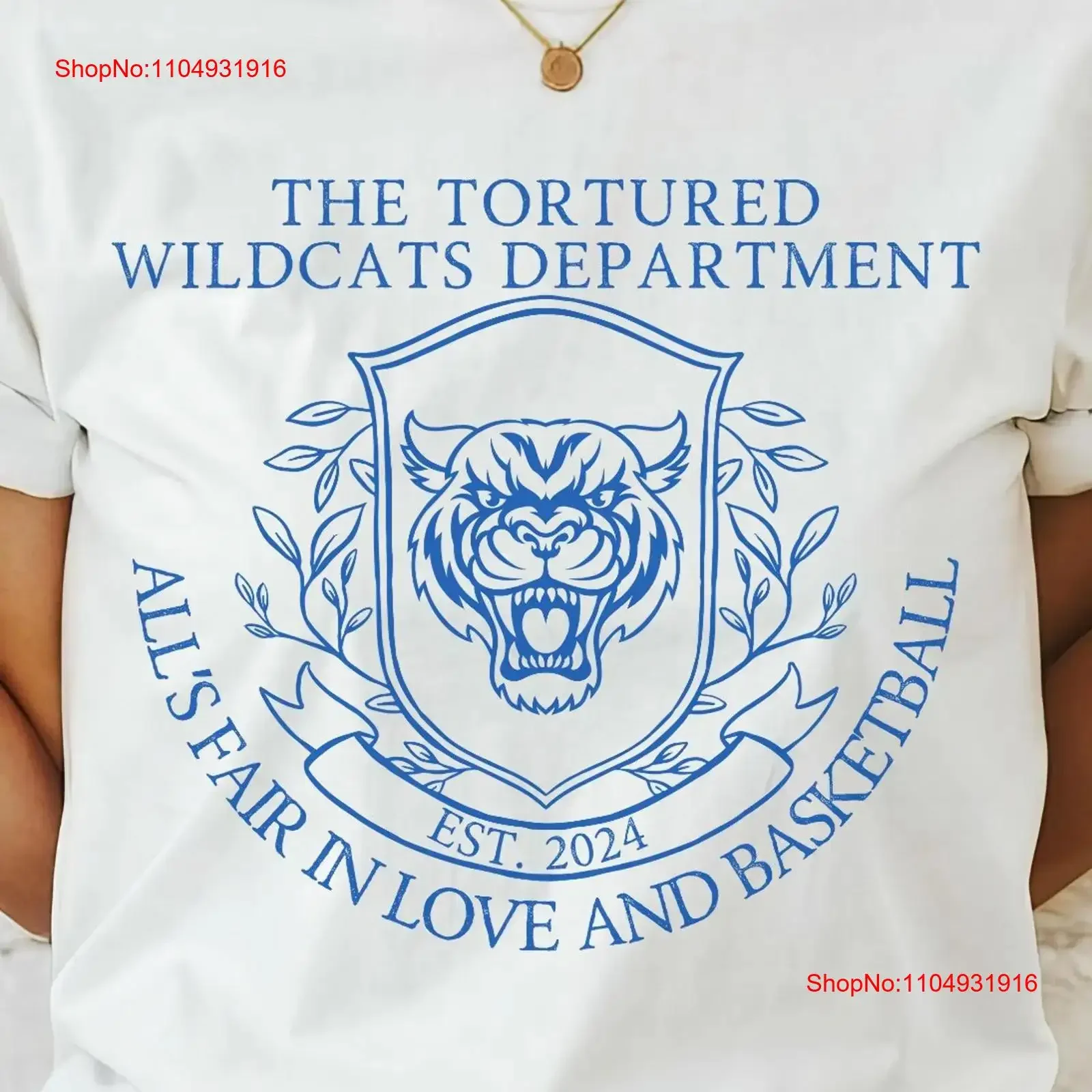 تي شيرت WildcaT قسم القطط البرية المزح مضحك كرة السلة خمر غسلها للجنسين قمة مريحة للارتداء اليومي #1