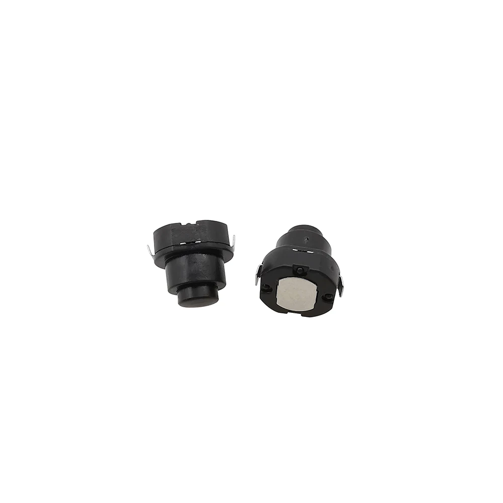 10Pcs Small Circular Flashlight Power Button Switch DC 30V 1A 10mm x 10mm ON-OFF Torch Self-locking Switches