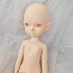 New 23cm Bjd Doll Toys 15 Moveable Jointed Cute Face Long Ears Elf Dolls Nude Doll Body Without Makeup 12mm Eyeball