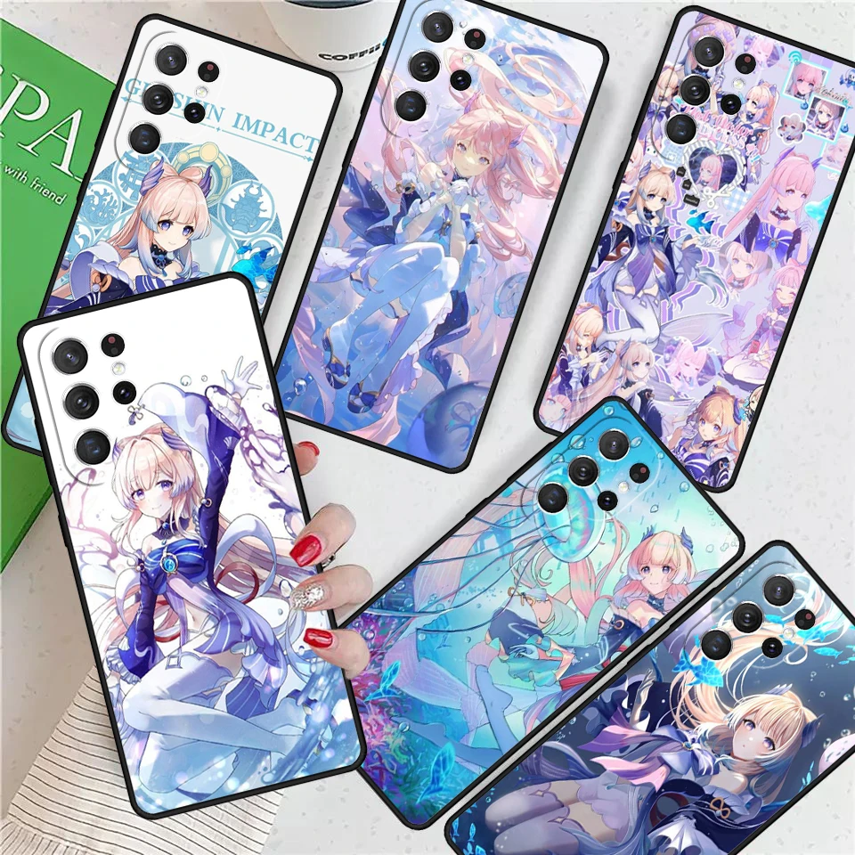 Fashion Genshin Impact Sangonomiya Kokomi For Samsung Galaxy S24 Ultra S21 S22 S9 S10E Note 10 20 Plus FE S23 Phone case Cover