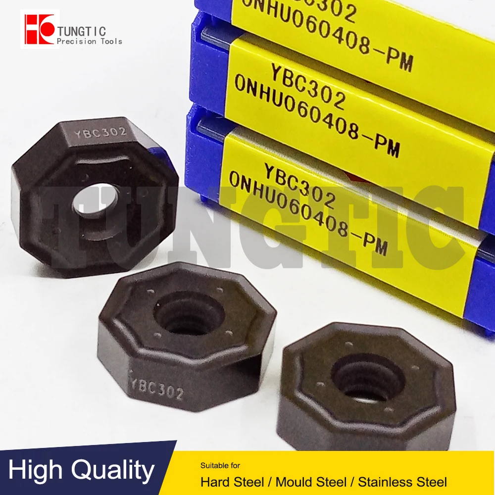 

ONHU060408-PM YBC302 YBG205 ONHU 060408 PM ONHU060408 ZCC Indexable Milling Cutter CNC Tool Lathe Machining Tools