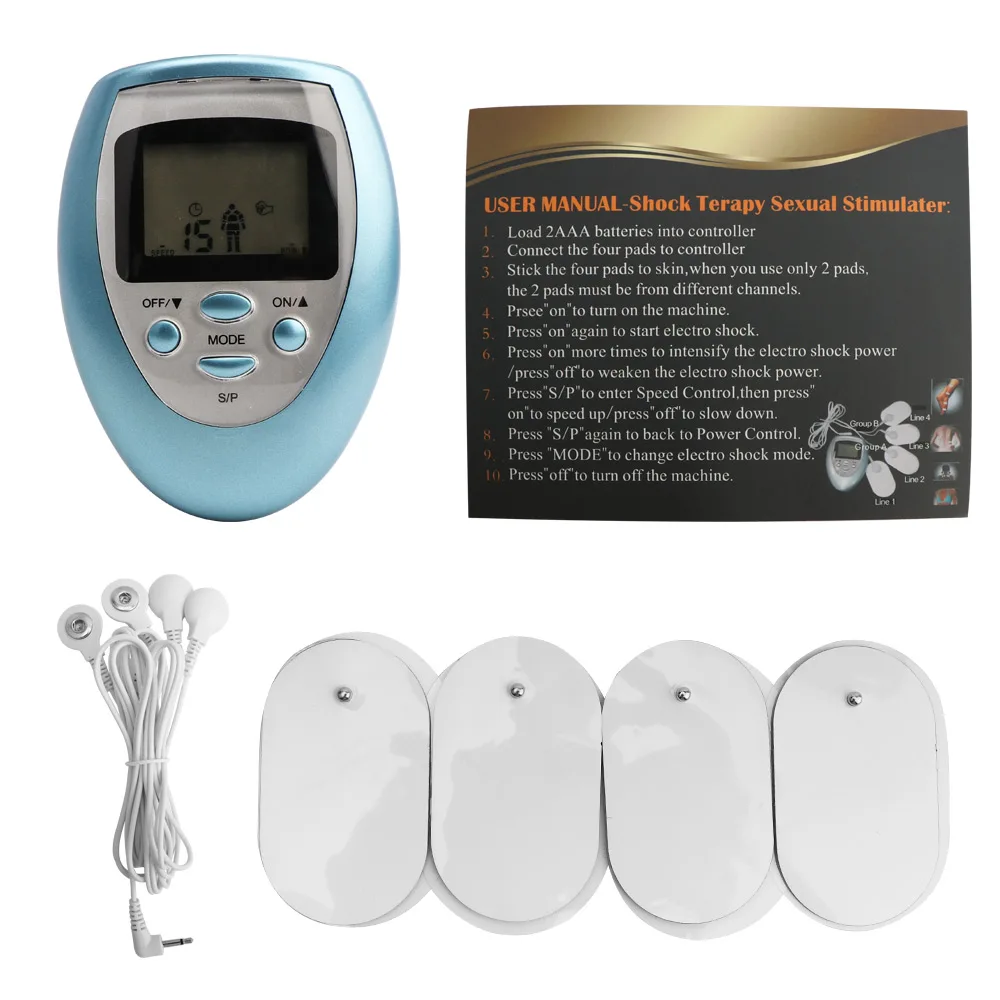 8 Modes Tens Unit EMS Muscle Electrostimulator Electric Body Massager Microcurrents Low Frequency Pulse Relax Pain Relief Tools