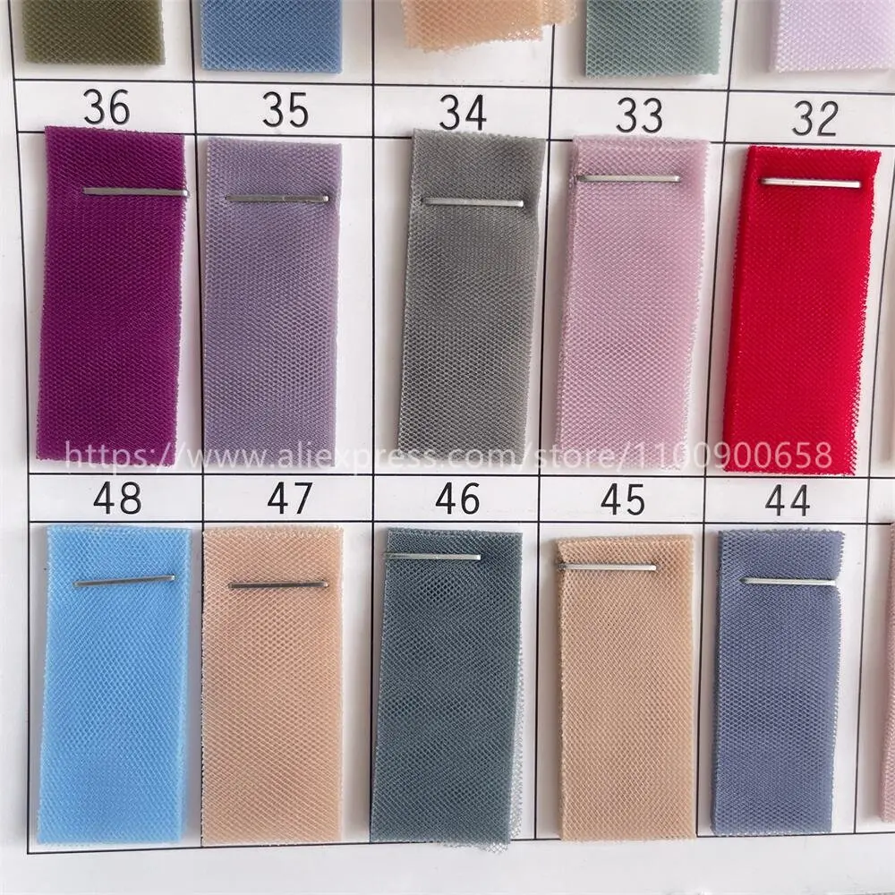 Tüll-Netzstoff für Hochzeitskleid- und Rockdekoration, Moskitonetztuch, Schweizer Verschlüsselung Schweiz, 67 Farben, RS4135 – Detail 7