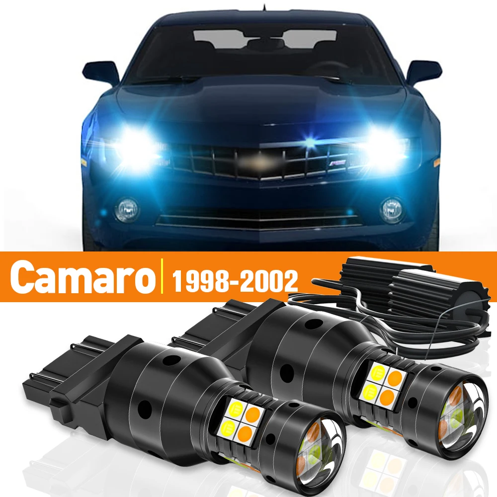 2x LED Dual Mode Turn Signal+Parking Light For Chevrolet Camaro 1998-2002 1999 2000 2001 Accessories Canbus