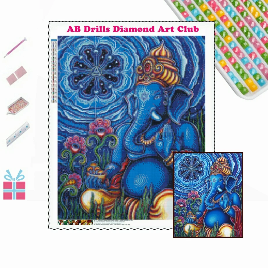 Hamsa Mandala 5D DIY AB Drill Diamond Painting Mosaic Embroidery Religion Art Cross Stitch Kits Handmade Crafts Home Decor Gift