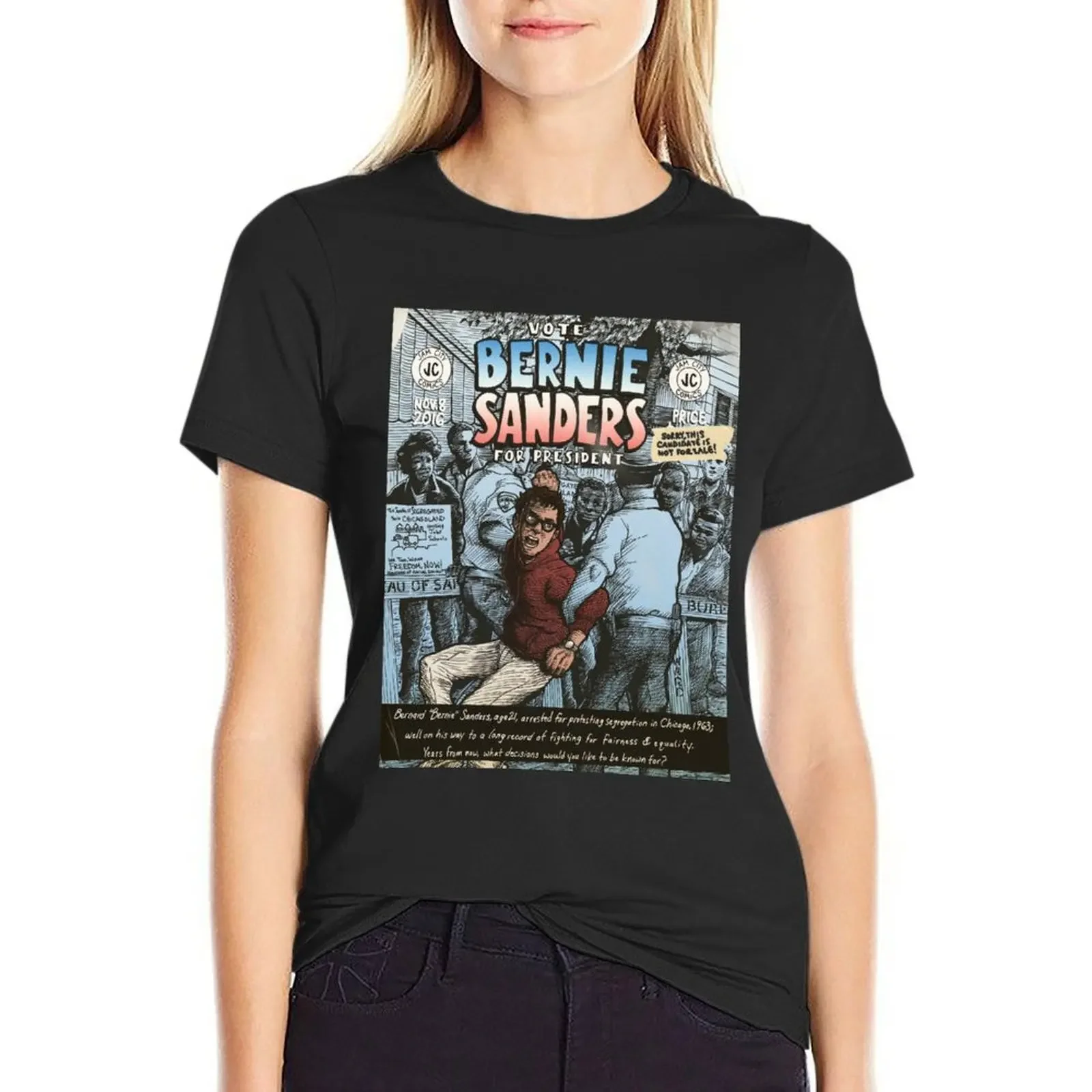 

Bernie Sanders Circa 1963 T-Shirt funny blacks customs design your own animal print T-shirts for Women