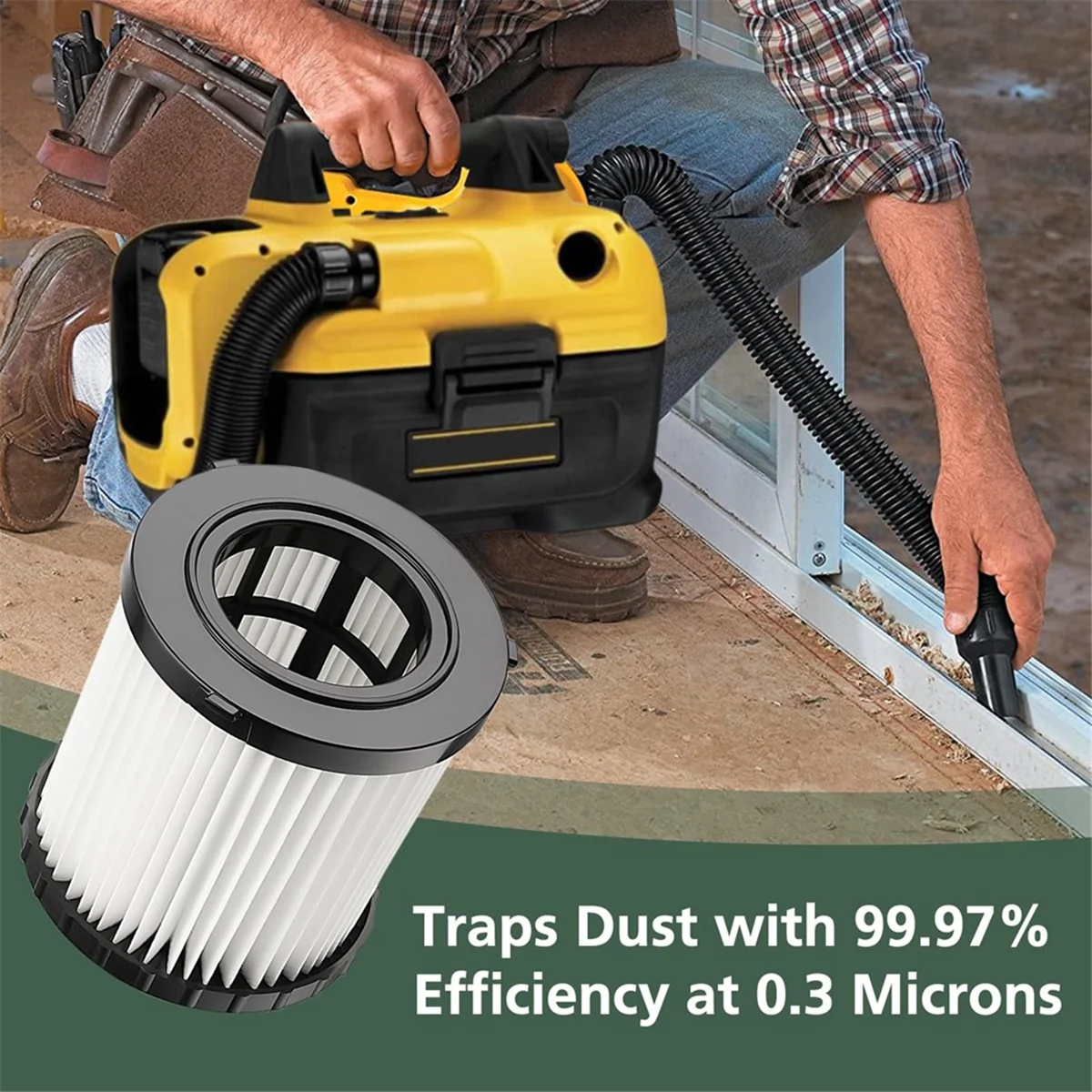 5 قطعة DCV5801H DCV581H مرشحات فراغ الرطب الجاف لمرشح استبدال ديوالت فراغ DCV580H HEPA