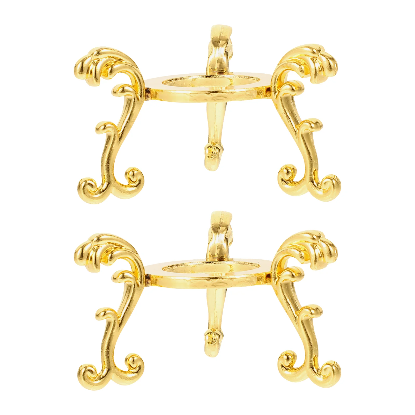 

2 Pcs Diamond Decor Crystal Ball Bracket Halloween Decorative Crystal-ball Pedestal