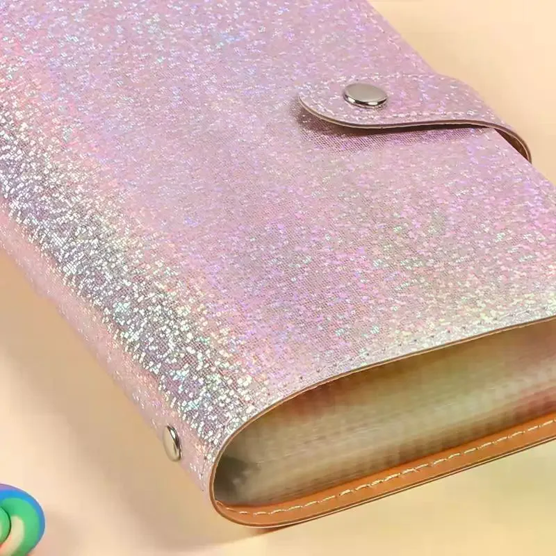 Portable Budget Planner Binder Soft Leather Cash Envelope Wallet A6 Binder Pockets Money Organizer For Budgeting view 2