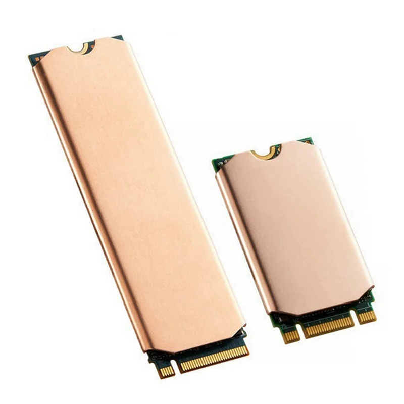 Copper M.2 SSD Heatsink Hard Disk Cooler With Thermal Solid State Disk Radiator 0.5Mm For M.2 2242 Nvme SSD,TN42 Durable