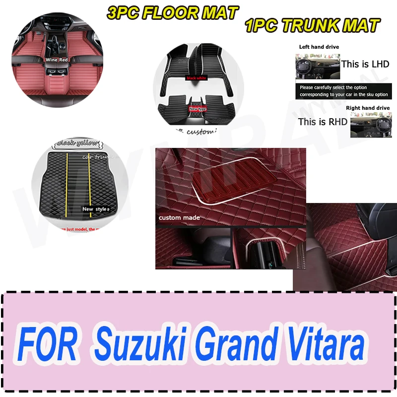 

Роскошные автомобильные коврики для Suzuki Grand Vitara (четыре двери) 2006-2010 2011 2012 2013 2014 2015 2016 2017 коврики