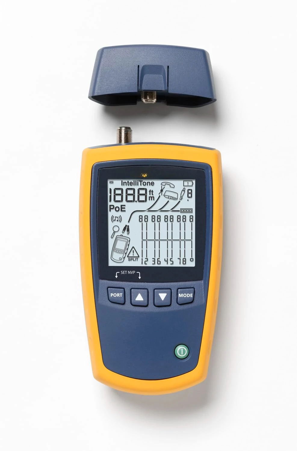 MS2-100 Copper Cable Verifier with Built-In IntelliTone Toning, Troubleshoots RJ11, RJ45, Coax, Tests 10/100/1000Base