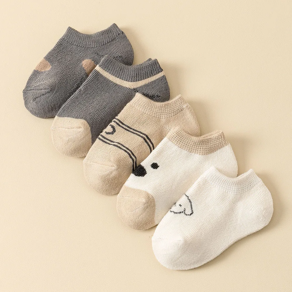 5/10 Pairs Baby Socks Unisex Kids Socks Four Seasons Cute Comfortable Breathable Baby Socks Birthday Gift