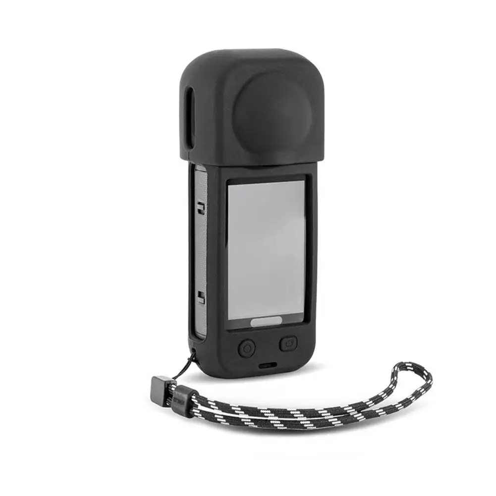 غطاء العدسة ل Insta360 X5 غطاء حامي ملحقات الكاميرا المضادة للغبار المضادة للخدش سيليكون واقية ل Insta 360X5