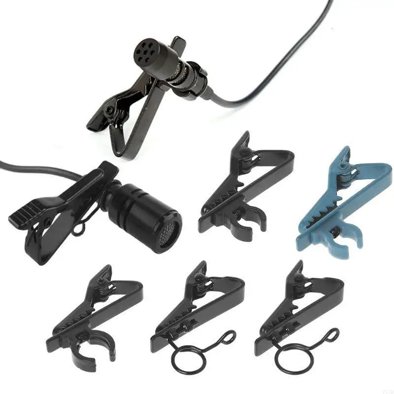 Clip microfono microfono Lavalier 77JD per microfono wireless con microfono con clip da maglietta
