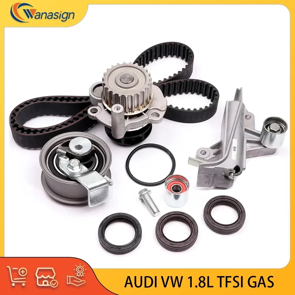 

AUTO ENGINE PARTS Timing Belt Water Pump Kit For AUDI Volkswagen A4 PASSAT 1.8L 1.8T l4 GAS DOHC Turbocharged 1.8 L T 1999-2006